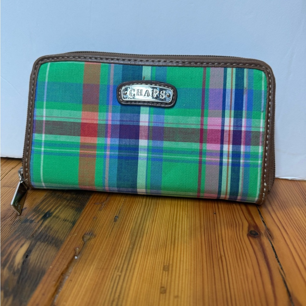 Chaps Multicolor Plaid Wallet